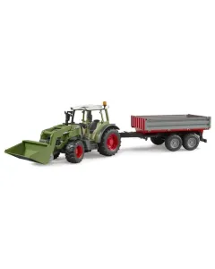 Bruder - U02182 - Fendt Vario 211 Mit Frontlader Und Kippanhaenger