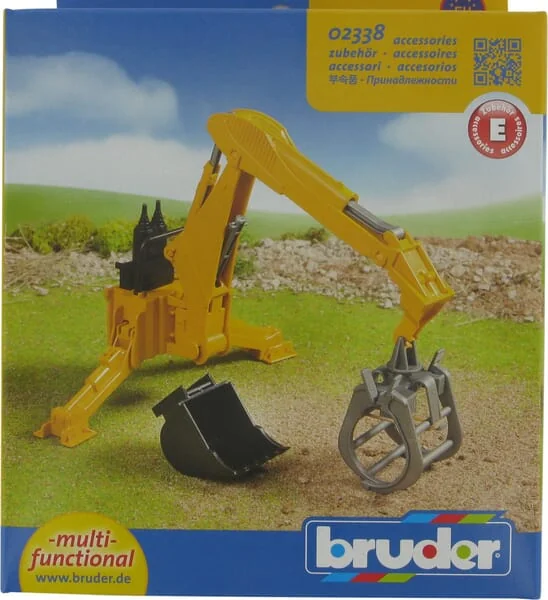 Bruder - U02338 - Baggerheck Mit Greifer