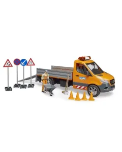 Bruder - U02677 - Mb Sprinter Kommunal Mit Fahrer, Licht Und Soundmodul Und Zubehoer