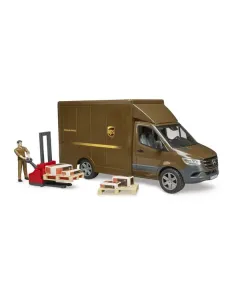 Bruder - U02678 - Mb Sprinter UPS Mit Fahrer Und Zubehoer
