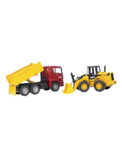 Bruder - U02752 - MAN Kipper-Lkw Mit Bagger