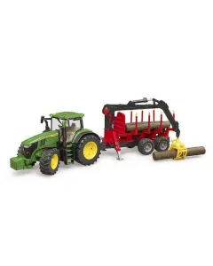 Bruder - U03154 - John Deere 7R 350 Mit Baum-Anhaenger