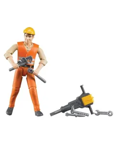 Bruder - U60020 - Bauarbeiter Mit Zubehoer