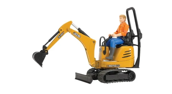 Bruder - U62002 - Mikrobagger JCB mit Arbeiter