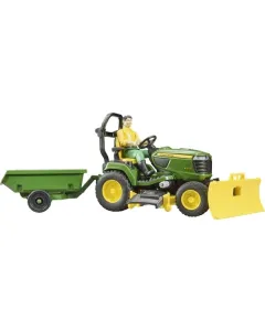 Bruder - U62104 - John Deere Gartentraktor Mit Anhaenger