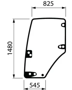 Case IH - 344730A2 - Tuerglas CNH