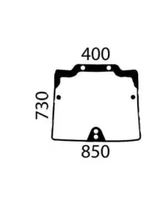 Case IH - 47127547 - Frontscheibe Oben CNH