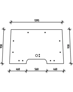 Claas - 6005028928 - Windschutzscheibe Geoeffnet