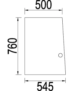 CNH - 3217771R1 - Schiebbare Heckscheibe