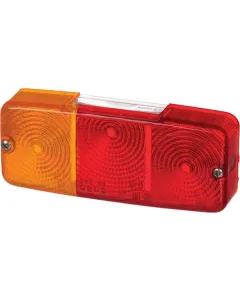 Cobo - 02448200 - Lichtlinse Transparent/Rot/Bernstein Rechteckig Hinten/Links