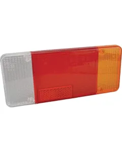 Cobo - 0250120001 - Lichtlinse Transparent/Rot/Bernstein Rechteckig Hinten/Rechts
