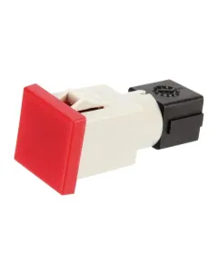 Cobo - 09450000 - Warnleuchte Quadratisch, 12/24V, Rot, Aufschraubbar, 22,5x22,5x