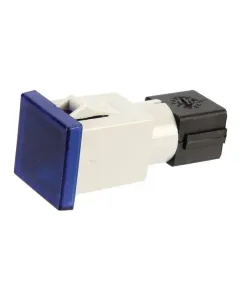 Cobo - 09452000 - Warnleuchte Quadratisch, 12/24V, Blau, Aufschraubbar, 22,5x22,5x