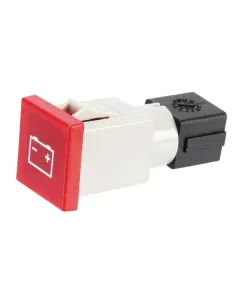 Cobo - 09457000 - Warnleuchte Quadratisch, 12/24V, Rot, Aufschraubbar, 22,5x22,5x