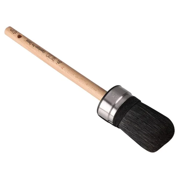 Copenhagen Pro - CP2312245 - Klassischer Oval-V-Star-Pinsel, Schwarzes Schweinehaar 45mm