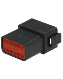Deutsch - DSDT0412PB - Steckergehaeuse 12 P. Maennlich DT
