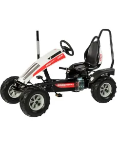 Dino Cars - DC66980BF3 - Go-Kart, Steyr, Weiss/Schwarz/Rot, Ab 5 Jahren, Mit Freilauf, Strecke BF3