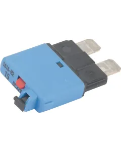 ETA - SI25115 - Sicherung Thermisch Manuell Ruecksetzbar 28V 15A Laenge 34,4mm Blau ETA