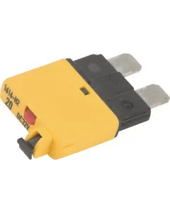 ETA - SI25120 - Sicherung Thermisch Manuell Ruecksetzbar 28V 20A Laenge 34,4mm Gelb ETA