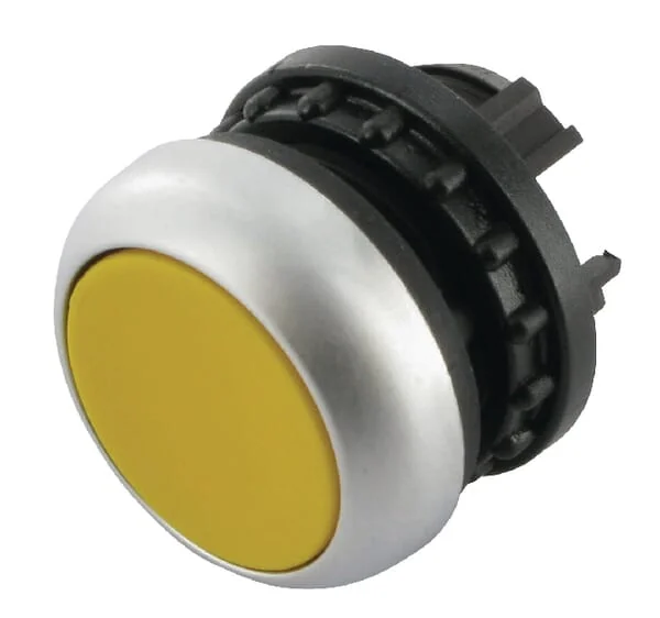 Eaton - M22DY - Drucktaster Gelb, Federueckgestellt