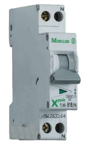 Eaton - PLN6B161N - Leitungsschutzschalter 16A, 1P+N, B