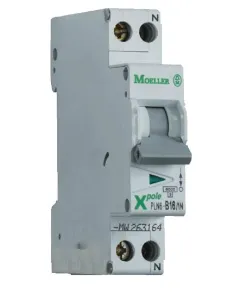 Eaton - PLN6B61N - Leitungsschutzschalter 6A, 1P+N, B