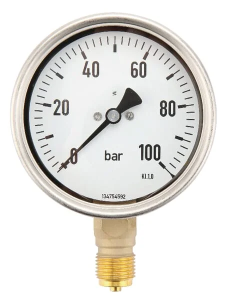 ET - MA100100L08SSGF - Manometer Diameter 100 0-100bar 1/2" unten