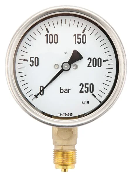 ET - MA100250L08SSGF - Manometer Diameter 100 0-250bar 1/2" unten