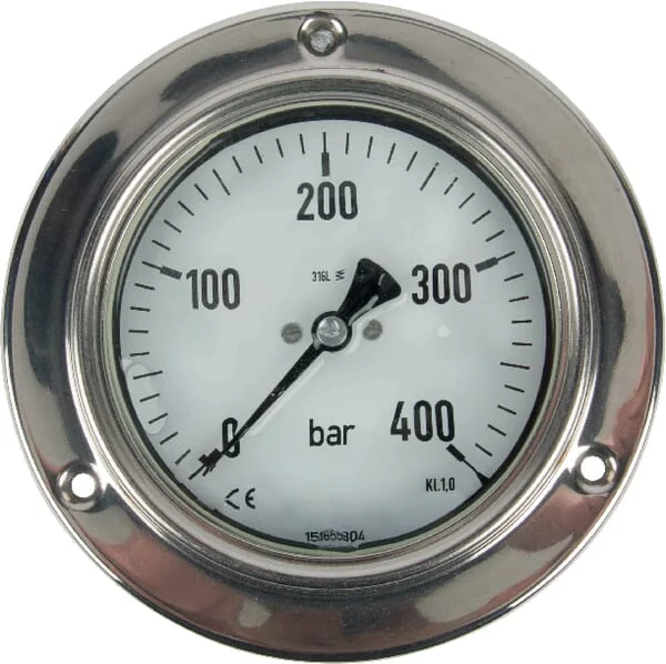 ET - MA100400P08SS - Manometer 7216 Diameter 100mm 0-400 Frontplattenmontage