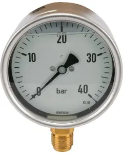 ET - MA10040L08SSGF - Manometer Diameter 100 0-40bar 1/2" unten