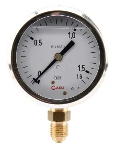 ET - MA63016L04SSGF - Manometer Diameter 63 0-1,6bar 1/4" unten