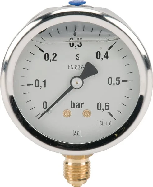 ET - MA6306L04SSGF - Manometer Diameter 63 0-0,6bar 1/4" unten