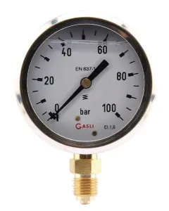 ET - MA63100L04SSGF - Manometer Diameter 63 0-100bar 1/4" unten