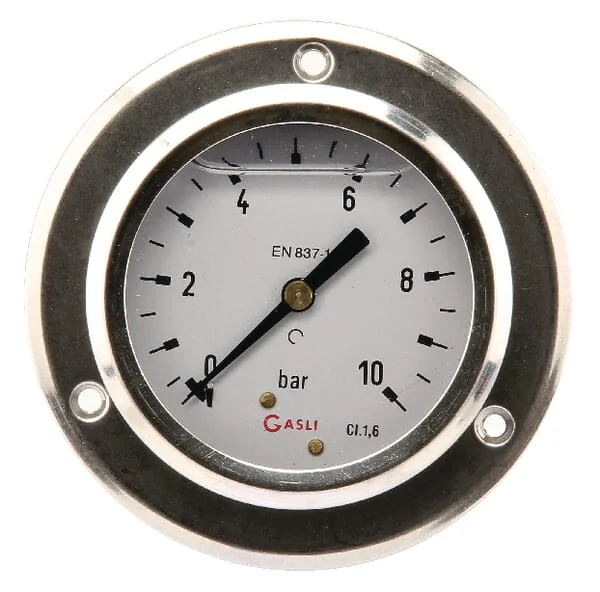 ET - MA6310P04SS - Manometer Diameter 63 0-10 bar 1/4" Frontplattenmontage