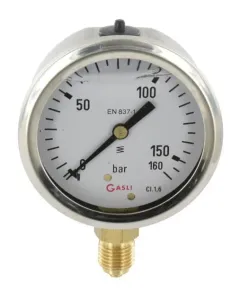 ET - MA63160L04SSGF - Manometer Diameter 63 0-160bar 1/4" unten