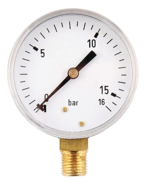 ET - MA6316L04SS - Manometer Diameter 63 0-16bar 1/4" unten