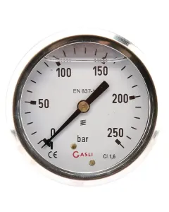 ET - MA63250B04SSGF - Manometer Diameter 63 0-250bar 1/4" hinten