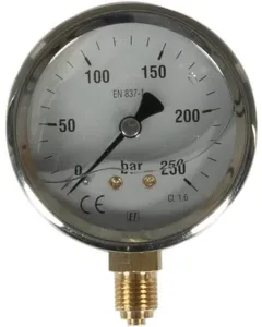 ET - MA63250L04SSGF - Manometer Diameter 63 0-250bar 1/4" unten