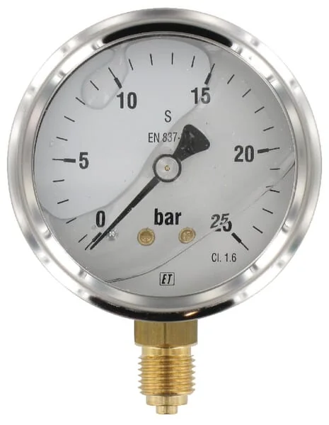 ET - MA6325L04SSGF - Manometer Diameter 63 0-25bar 1/4" unten