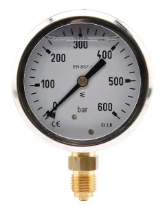 ET - MA63600L04SSGF - Manometer Diameter 63 0-600bar 1/4" unten