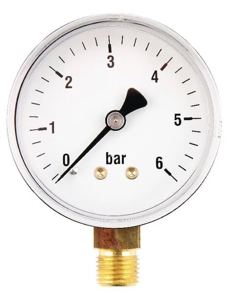 ET - MA636L04ST - Manometer Diameter 63 0-6bar 1/4" unten