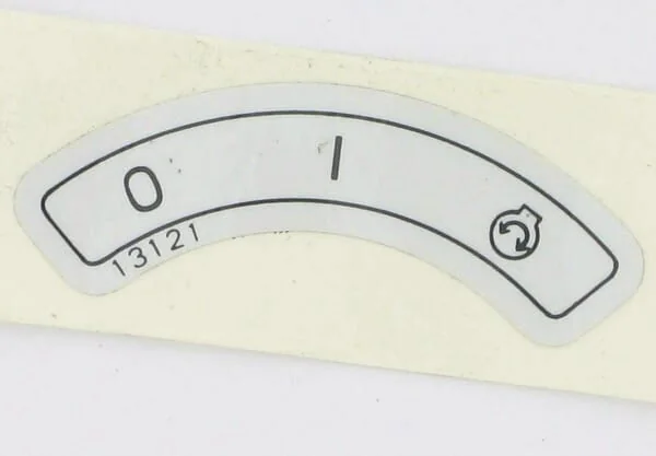 Etesia - ET13121 - Aufkleber Zuendschalter