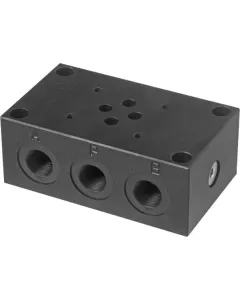 Eurofluid - ES3D38L3 - Unterplatte Seitenanschluss A-P / B, T