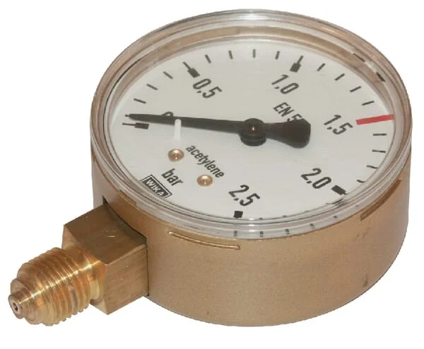 EWO - WP85163 - Acetylen-Manometer 0-2,5bar