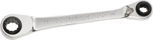 Expert - E110943 - Doppelter Ratsche-Ringschluessel 4-in-1: 8,10,12,13 mm,