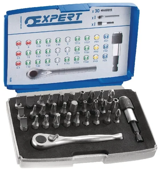 Expert - E131702 - Bitset Mit Ratsche 1/4" 32-Teilig