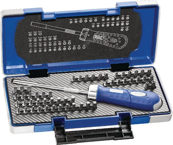 Expert - E160804 - Ratsche-Bitsatz 59-teilig