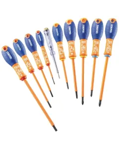 Expert - E160912 - Set mit 10 Isolierten Schraubendrehern