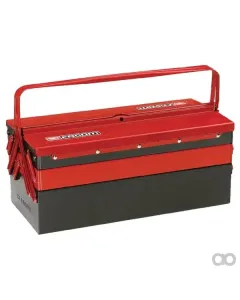 Facom - BT11GPB - Werkzeugkoffer 220x475x238mm, 17l Fassungsvermoegen, Schwarz/Rot Metall, 5 Faecher