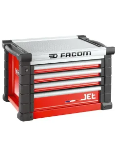 Facom - JETC4M3A - Werkzeugkasten JETC+3 4 Schubladen Rot